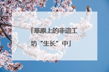 草原上的非遗工坊“生长”中